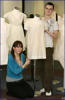 Cardonald students David Vowels and Cara McAuley