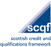LOGO: SCQF Scottish Credit and Qualifications Framework.