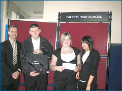 Winners from Falkirk High School