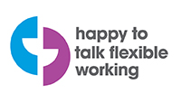 Happy to talk flexible working - logo