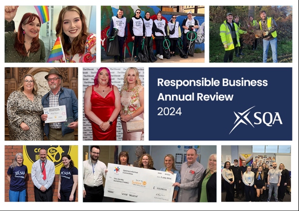 Image of SQA Responsible Business Review 2024 Front Cover