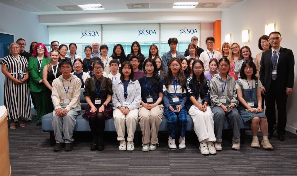 SQA team with Chinese students